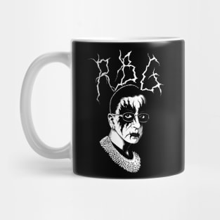 Black Metal Ruth Bader Ginsburg RBG 1 Mug